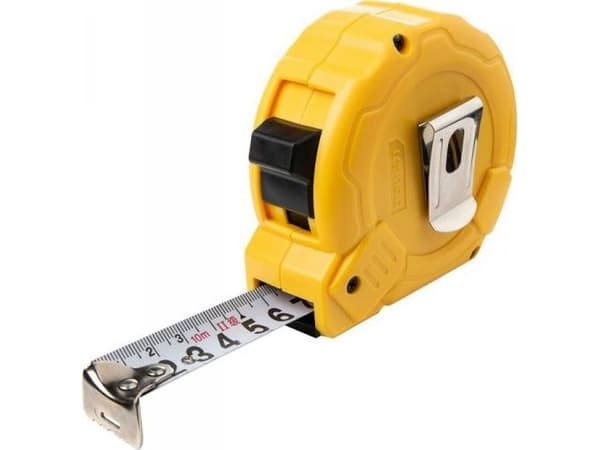 Deli Tools EDL9010B coiled tape measure, 10m/25mm (yellow)