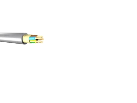 Installationskabel, halogenfri 5G1,5 mm² LET HF grå 300/500V ring 100m kabeldiameter 9,3 mm - (100 meter)