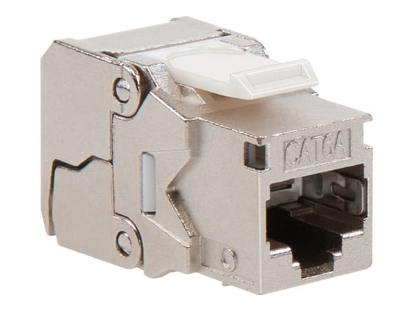 NETCONNECT E Series - Modulär insättning - CAT 6a - STP - silver - 1 port
