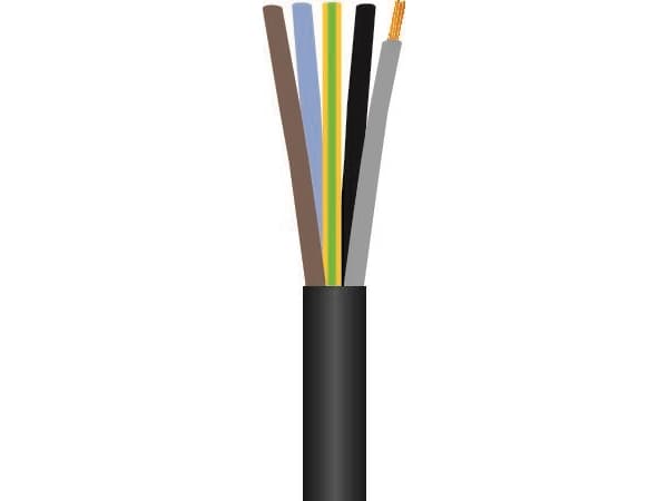 FIX-PRO Gummikaapeli 5G6 mm² H07RN-F lajittelu 450/750V tromble, kaapelin halkaisija 17,9 mm