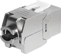Miniatyrbild 4 av 4: Netrack Keystone Jack Module - Modulär insättning - CAT 6a - FTP - RJ-45 - silver