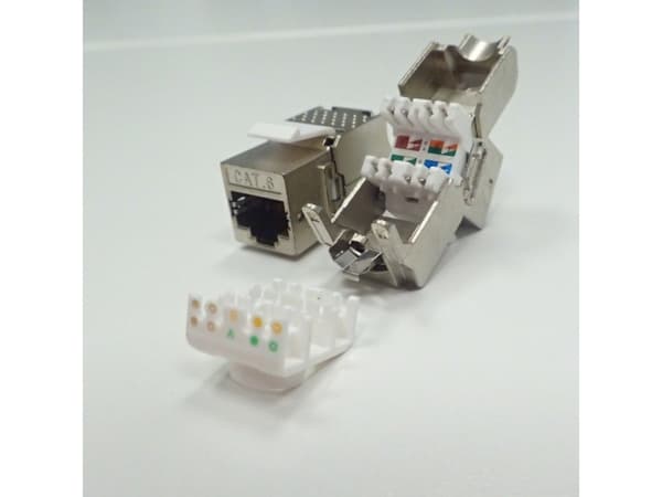 Netrack Keystone Jack Module - Modulär insättning - CAT 6a - FTP - RJ-45 - silver