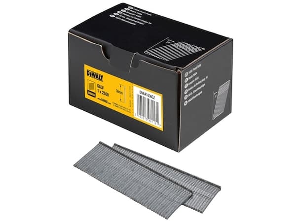 DEWALT 16 Ga dykker, galvaniseret, vinklet 20°, 38 mm, 2500 stk.