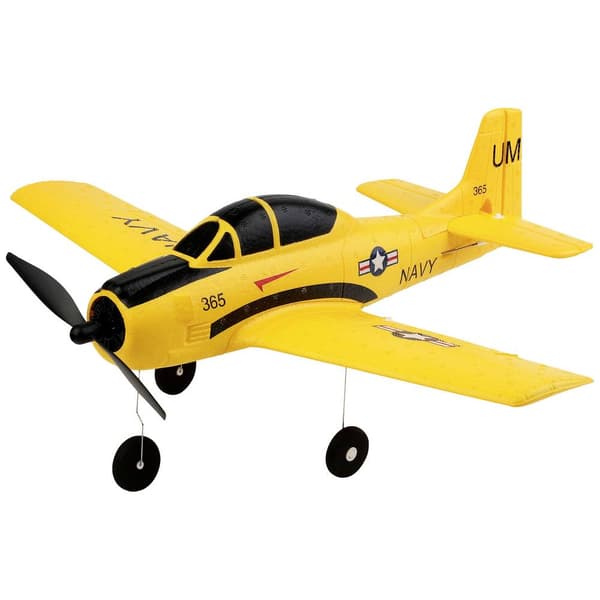 Amewi AMXFlight T28 Trojan Gul RC Modellflygplan RtF 388 mm