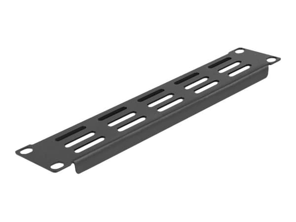 Delock - Monteringsplatta för ventilation (horisontell) - rackmontering - svart - 1U - 10"
