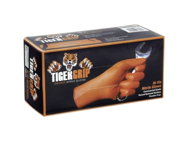 Kunzer TIGER GRIP L Nitril Engangshandske Størrelse (handsker): L EN 374 , EN 455 100 stk