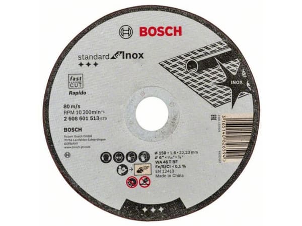 Bosch-tarvikkeet 2608601513 2608601513 Leikkuukiekko suora 150 mm 22,23 mm 1 kpl 1 kpl