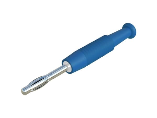 SKS Hirschmann MSTF 2 bl Lamelstik Stik, lige Stift-diameter: 2 mm Blå 1 stk Blå 1 stk