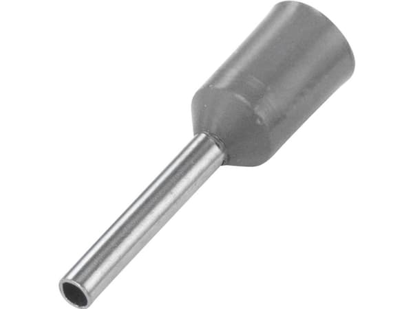 TRU COMPONENTS 1091280 Kabelsko 0.75 mm² Delvist isoleret Grå 100 stk