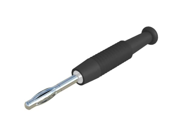 SKS Hirschmann MSTF 2 sw Lamelstik Stik, lige Stift-diameter: 2 mm Sort 1 stk