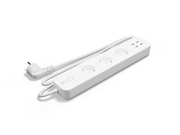 Tesla Smart Power Strip 3 + 4 USB, 3 AC-pistorasia(a), Tyyppi E, Langaton, Valkoinen, Android, iOS