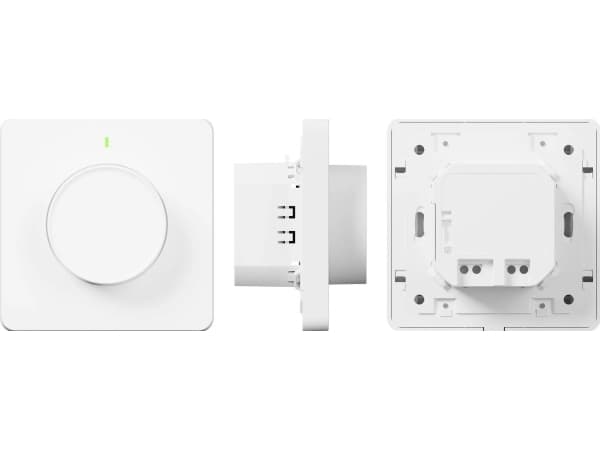 Tesla TSL-SWI-DIMMER, Älykäs himmennin, 220 W, IEEE 802.11b, IEEE 802.11g, IEEE 802.11n, Sisäinen, Rotaatio, Langaton, Valkoinen