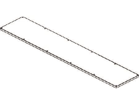 CUBIC Dæksel, 2 x 10 modul, 374 x 1910 mm BxH