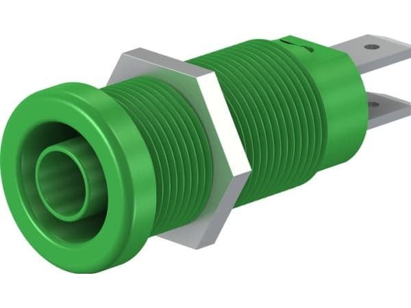 Stäubli XEB-1R Sikkerheds-laboratorietilslutning Tilslutning, indbygning lodret Stift-diameter: 4 mm Grøn 1 stk