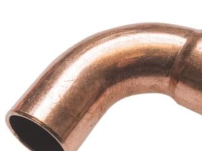 SANHA taivutus 90 gr. mf/np 3/4 - kupariliitokset juottamiseen. Teollisuusjäähdytys - 130 bar (CuFe)