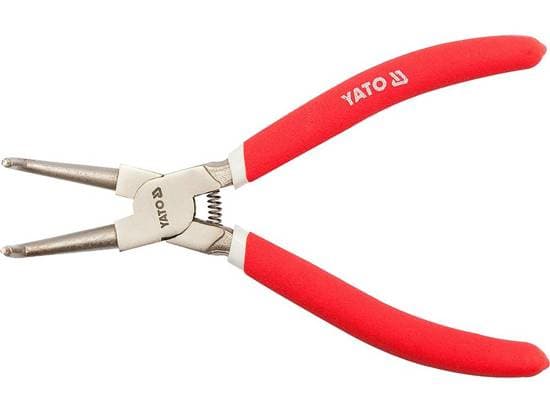 Yato YT-1991, Låseringtang, Kromvanadiumstål, PVC, Rød, 225 mm