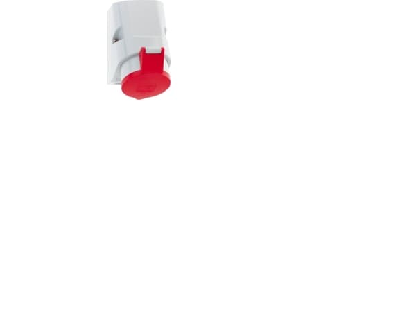 FIX-PRO CEE pistorasia H6 400V 16A 5-napainen punainen leveys x korkeus 83x126 mm, yläosa M25 alaosa 2xM25 ruuviliittimillä IP44, polyamidi