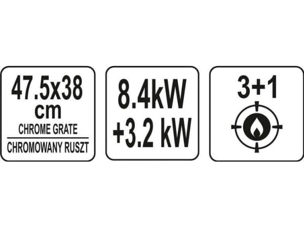 LUND KAASUGRILLI 3+1 11.6KW