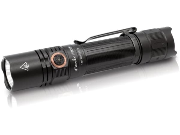 Fenix PD35 V3.0, Käsikokoinen taskulamppu, Musta, Alumiini, IP68, LED, 50000 h