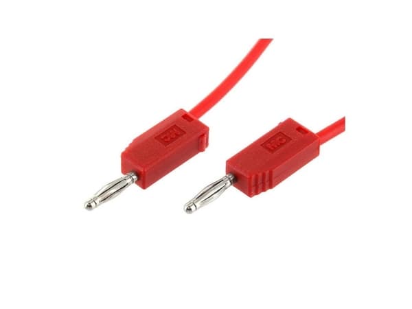 Stäubli LK205-X, Testkabel, Röd, Nickel, PVC, 0,3 m, 60 V