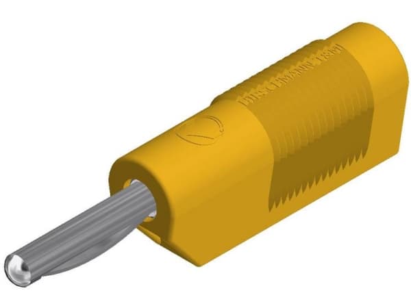 SKS Hirschmann VSB 20 Banaanipistoke Liitin, suora Nastan halkaisija: 4 mm Keltainen 1 kpl