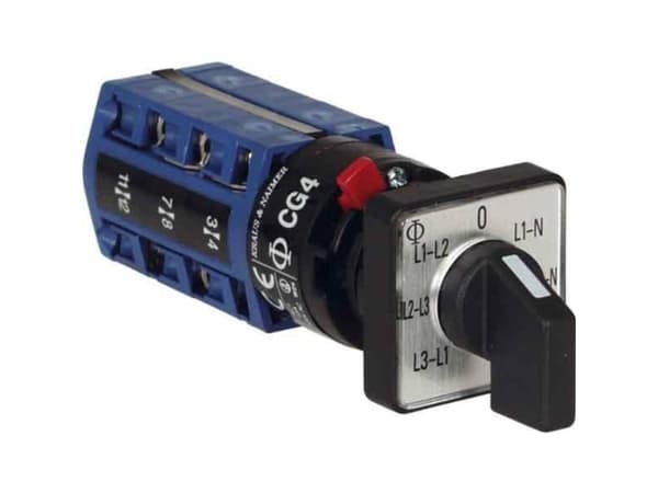 Kraus & Naimer CG4.A007.FS2.F785 Voltmeter omskifter 10 A Grå, Sort 1 stk
