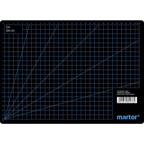 MARTOR Skärmatta Plast (L x B x H) 320 x 230 x 3 mm Svart 1 st