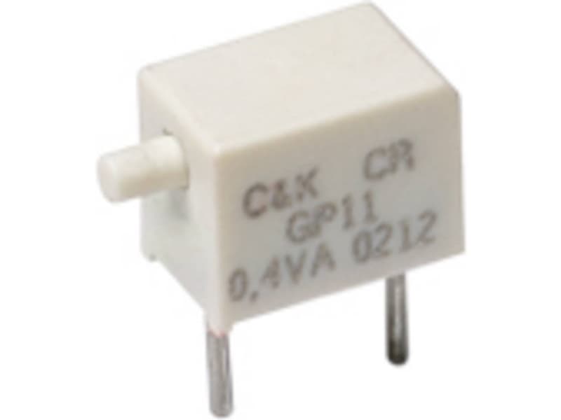 C & K Switches Trykknap 20 V, 20 V/DC 1 x Off/(On) IP57 1 stk Tape