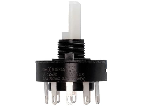 C & K Switches R10015RS02B Drejekontakt 20 V, 20 V/DC Afbryderpositioner 10 1 stk