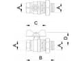 Pikkukuva 4 / 4: Hydroland BALL VALVE, WATER SCREW, BUTTERFLY 3/4 "" TYTAN W/S // ZKW-20-WS-M-H-TYTAN