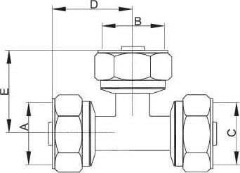 Hydroland PEX.T.16 PEX TENANKS 16X16 PEX CROSS-OVER // PX-R.T.16