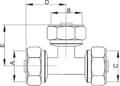 Miniatyrbild 2 av 2: Hydroland PEX.T.16 PEX TENANKS 16X16 PEX CROSS-OVER // PX-R.T.16