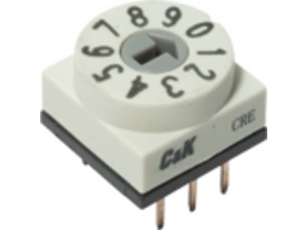 C & K Switches CRE08RRDM0A Koderingskontakt BCD Afbryderpositioner 8 1 stk Tube