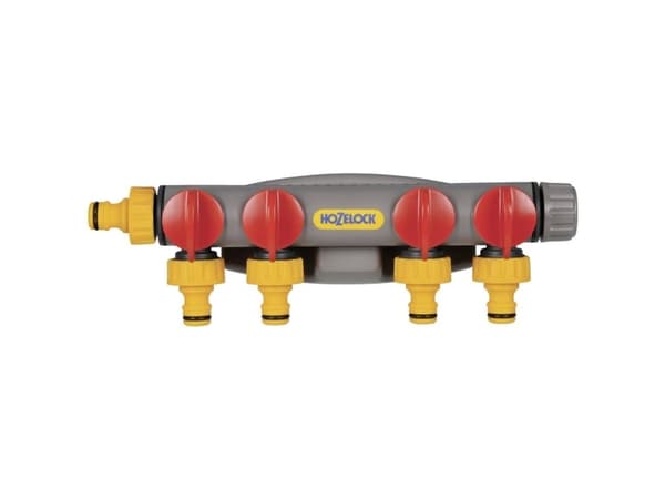 Hozelock 2150, Pikaliitin, 3/4", PVC-muovi, Harmaa, Punainen, Keltainen
