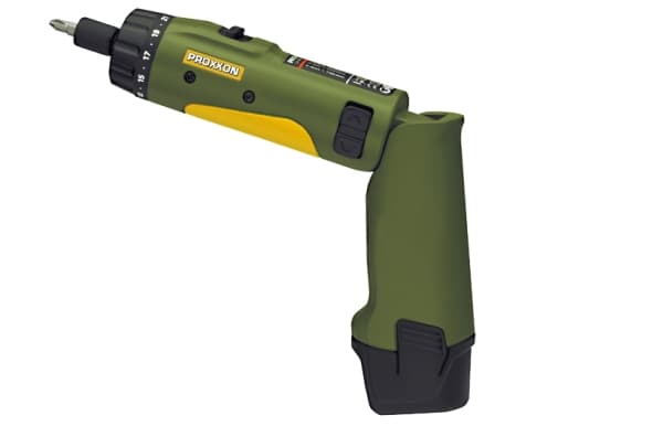 Proxxon 29 840, Elektrisk skrutrekker, Pistol/rett håndtak, 1/4", Sort, Grønn, Gult, 750 RPM, 250 RPM