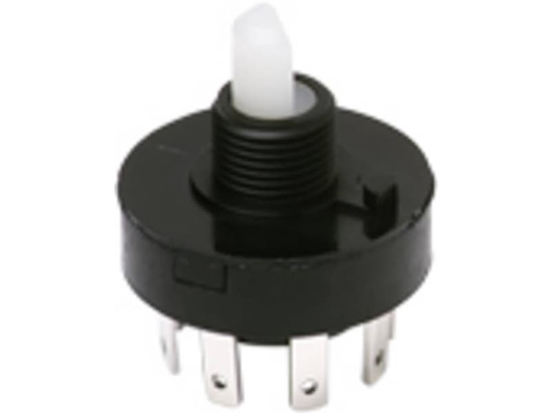 C & K Switches Drejekontakt 125 V, 125 V/DC 12 A Afbryderpositioner 4 1 x 45 ° 1 stk