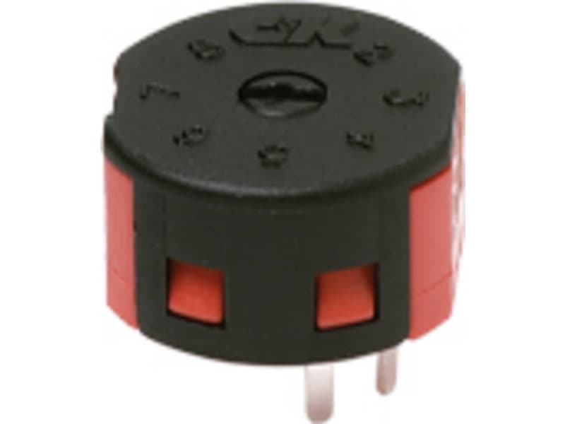 C & K Switches Drejekontakt 125 V, 28 V/DC 4 A Afbryderpositioner 3 1 x 45 ° 1 stk