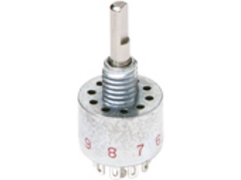 C & K Switches Drejekontakt 125 V, 28 V/DC 250 mA Afbryderpositioner 10 IP67 1 stk