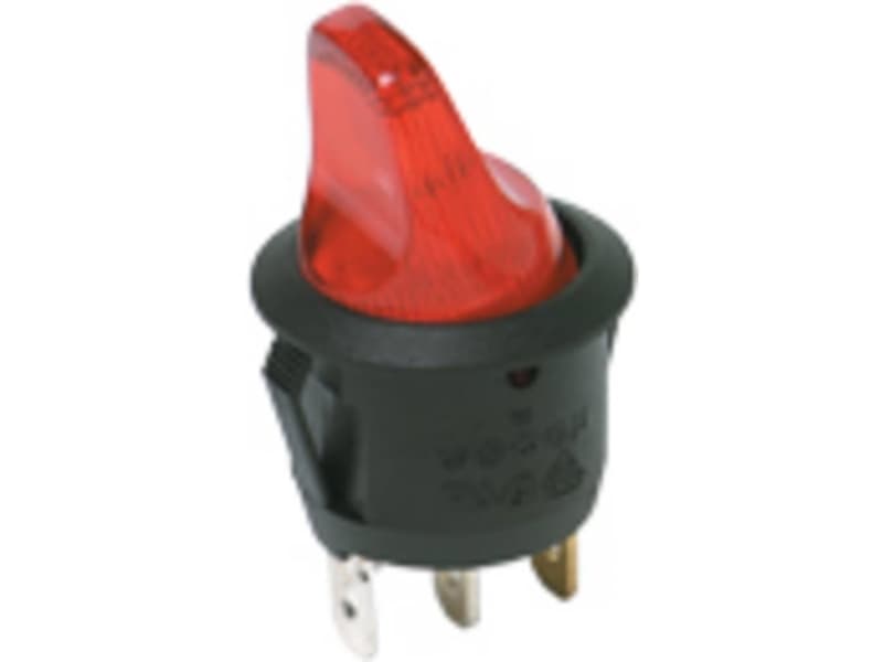 C & K Switches Vippekontakt 125 V/AC 16.00 A 1 x On/Off 1 stk Bulk