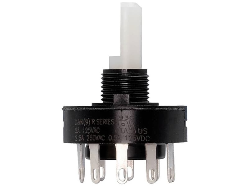 C & K Switches Drejekontakt 20 V, 20 V/DC Afbryderpositioner 3 1 stk