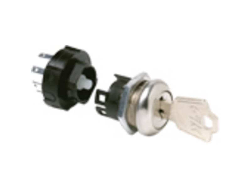 C & K Switches Nøglekontakt 125 V 12 A 1 x On/On 2 x 90 ° 1 stk