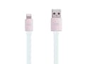 Pikkukuva 4 / 5: JustMobile DC-268RG, 1,2 m, Lightning, USB A, Vaaleanpunainen, Valkoinen, Suora, Suora