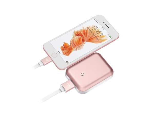 JustMobile DC-268RG, 1,2 m, Lightning, USB A, Vaaleanpunainen, Valkoinen, Suora, Suora