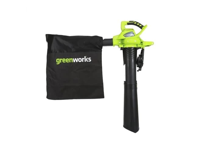 Greenworks GD40BV, Handhållen lövblås, Batteri, 185,08 km/t, 544 m³/h, 45 l, Svart, Grön