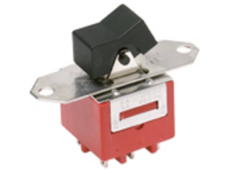 C & K Switches Vippekontakt 125 V/AC, 30 V/DC 6.00 A 2 x On/On 1 stk Bulk