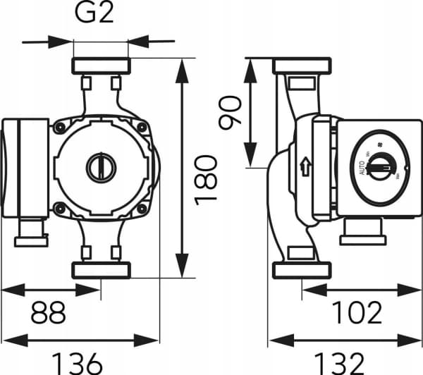 Ferro 0607W ELEKTRONISK PUMPE GPA II 180 32-80 FERRO // OG.POM.CO.ELE.FER.32-8-180
