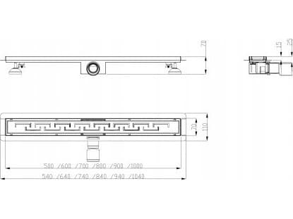 Hydroland HYDROLAND LINEAR DRAINAGE GREK 1000 // OD.H.GREK-100