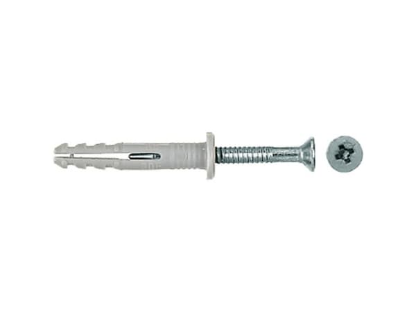 Fischer 50352, Skrue- og veggpluggsett, Murstein, Betong, Pozidriv, PZ2, 50 mm, 5 mm