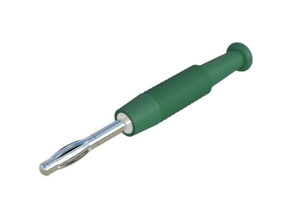 SKS Hirschmann MSTF 2 gn Lamelstik Connector, rak Stiftdiameter: 2 mm Grön 1 st