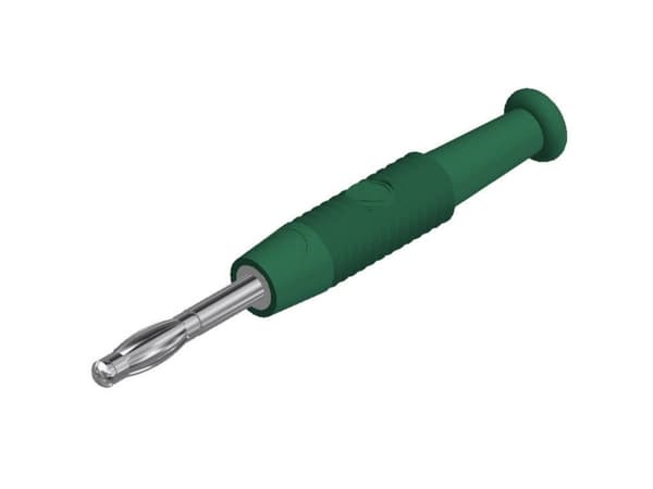 SKS Hirschmann MSTF 2 gn Lamelstik Connector, rak Stiftdiameter: 2 mm Grön 1 st